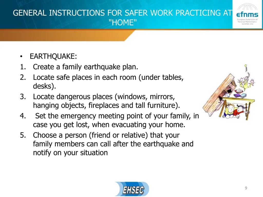 general instructions for safer work practicing 3