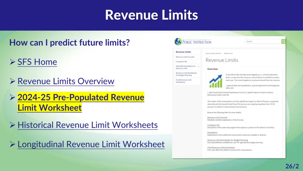revenue limits 1