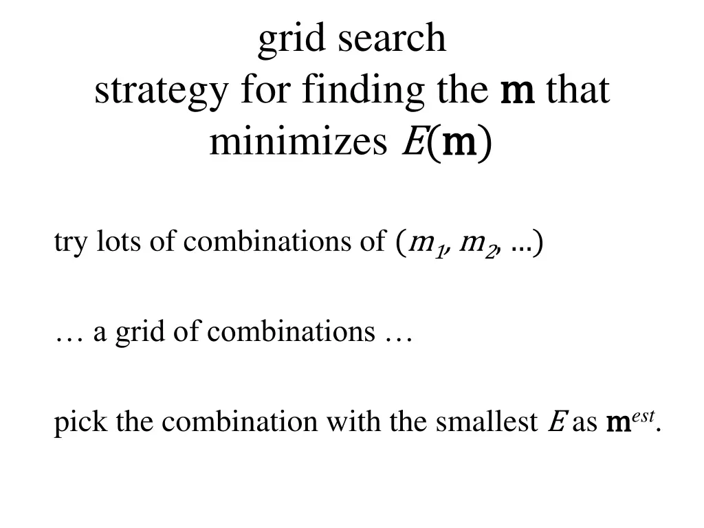 grid search