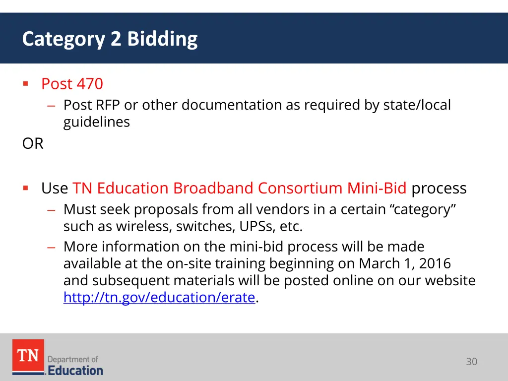 category 2 bidding