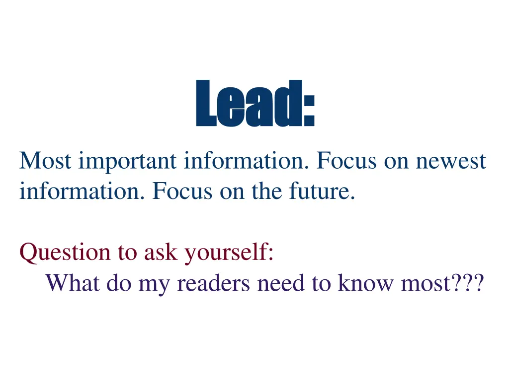 lead lead