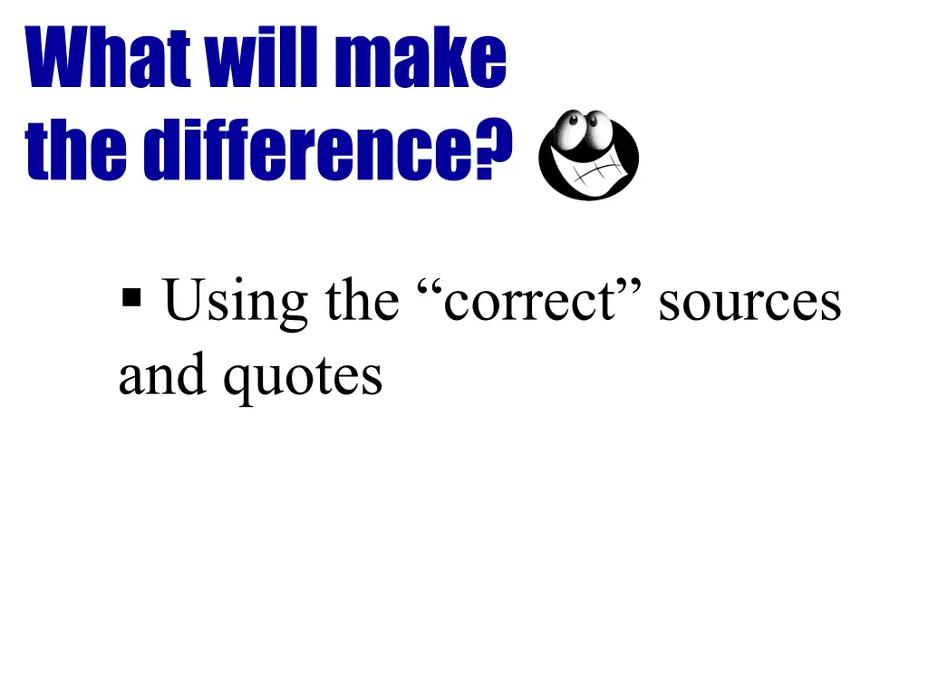 what will make the difference 2