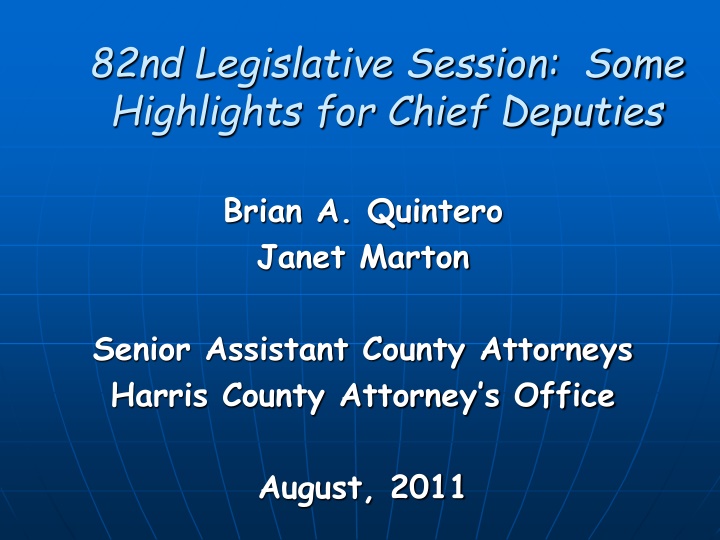 82nd legislative session some highlights