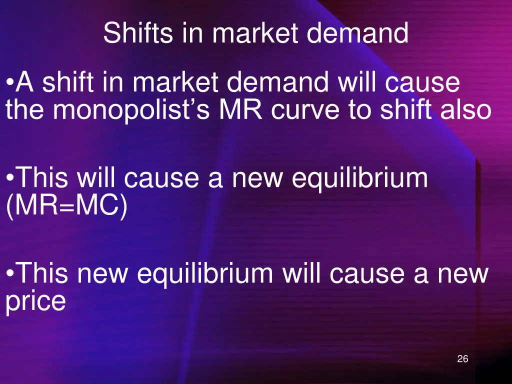 shifts in market demand