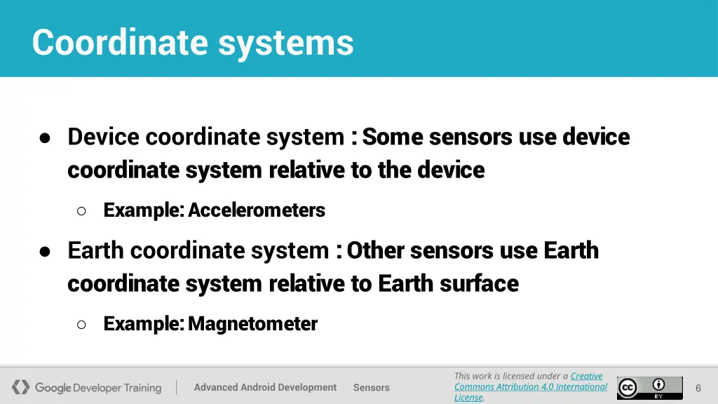 coordinate systems