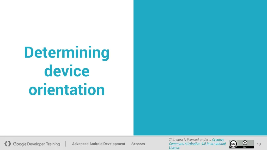 determining device orientation