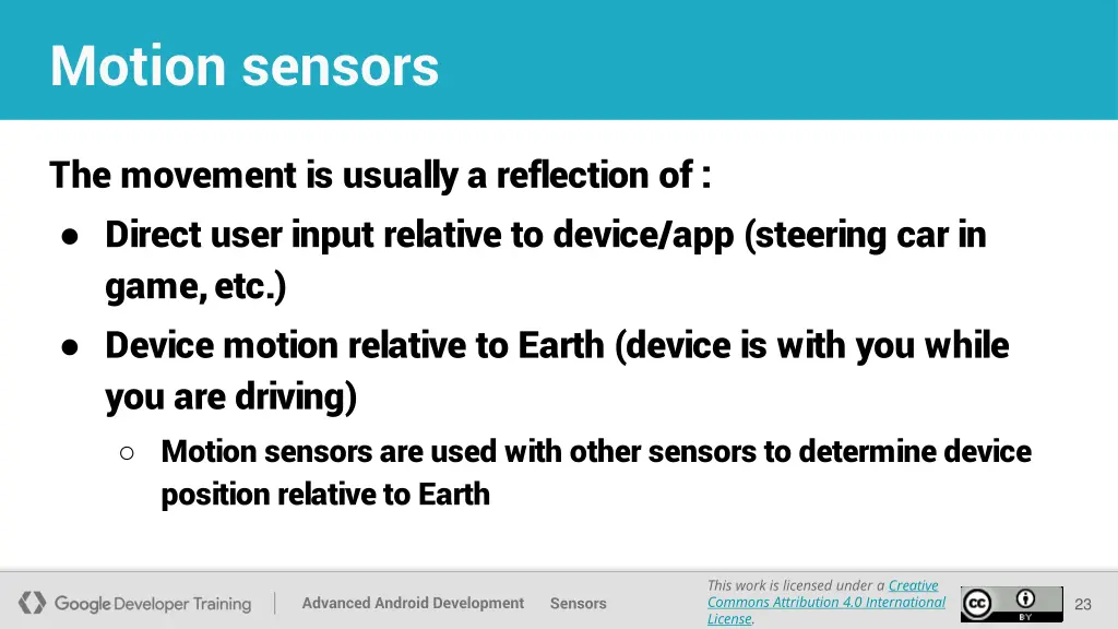 motion sensors