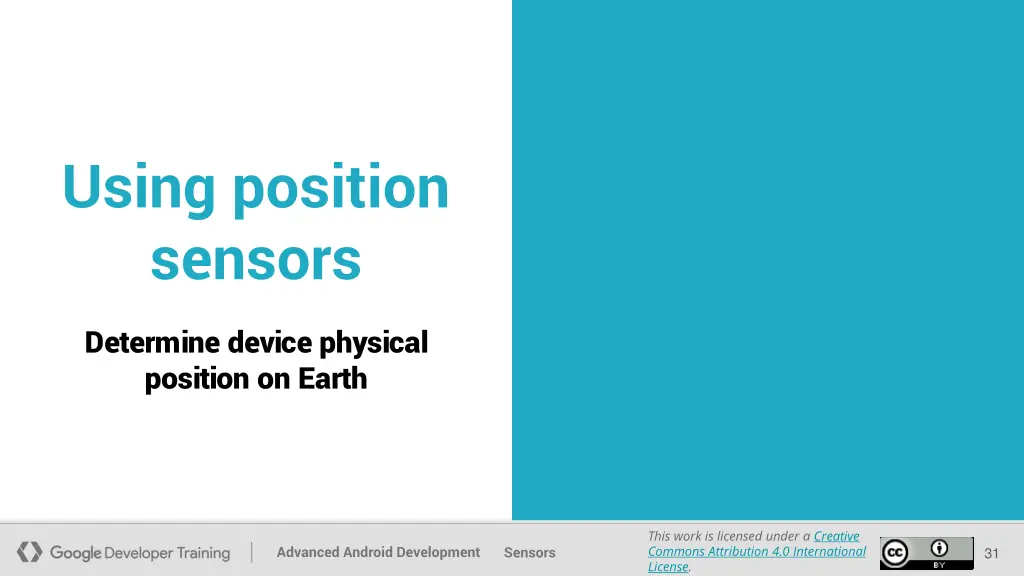 using position sensors