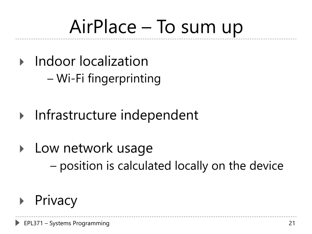 airplace to sum up