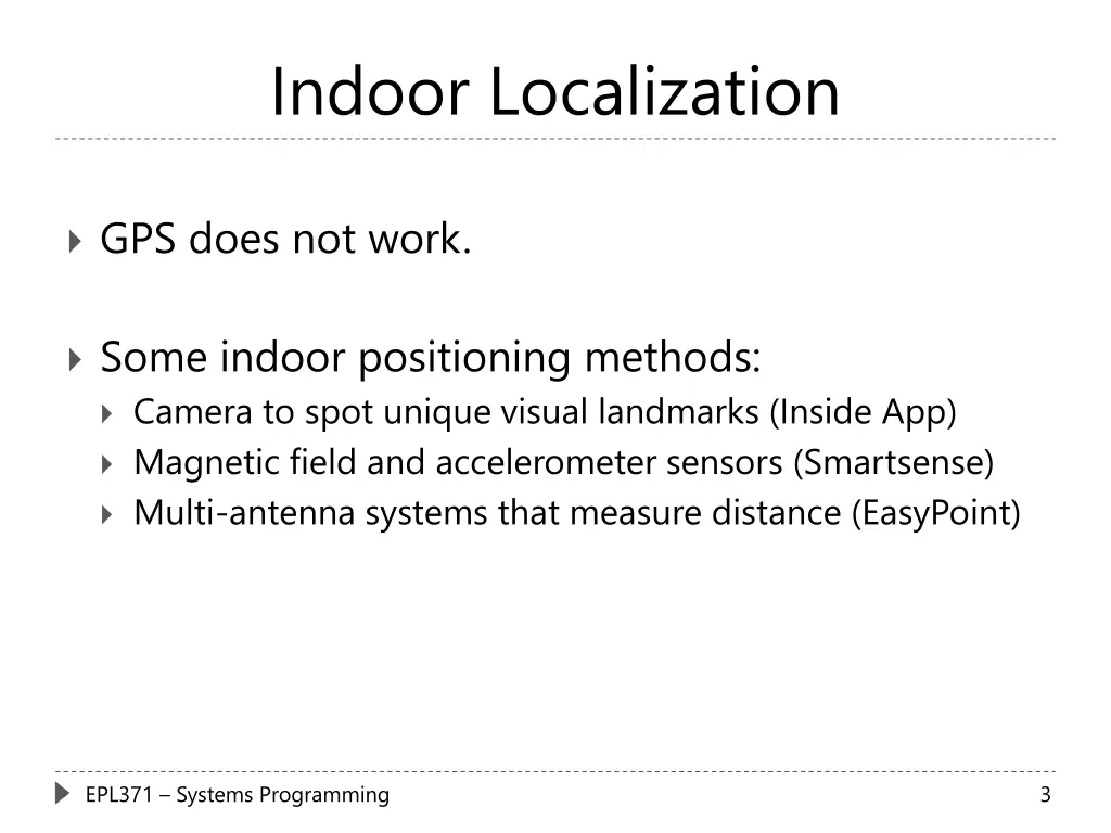indoor localization