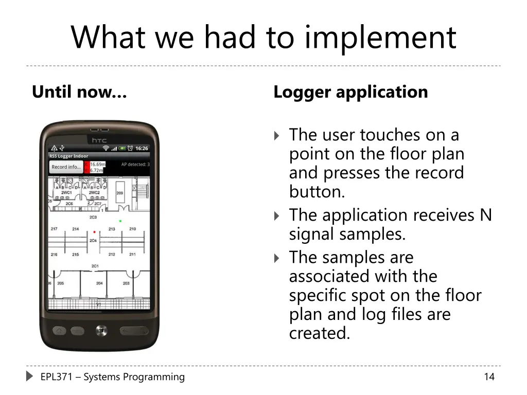 what we had to implement