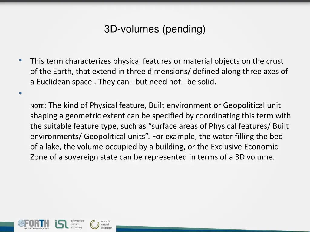 3d volumes pending