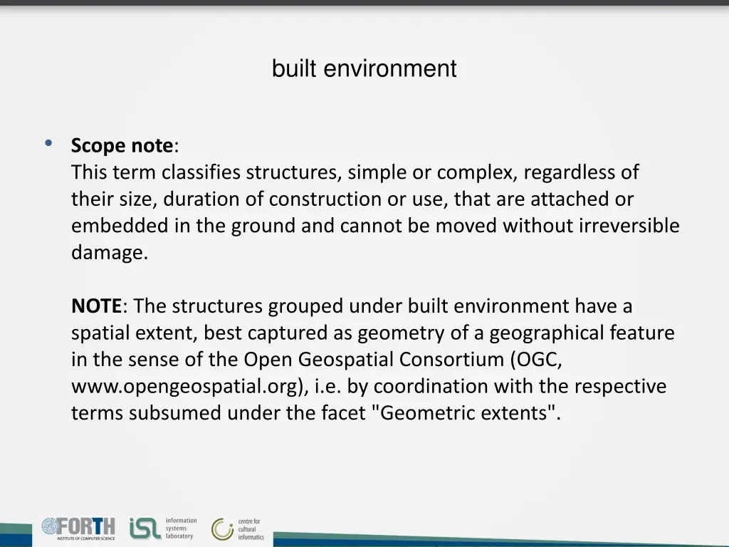 built environment