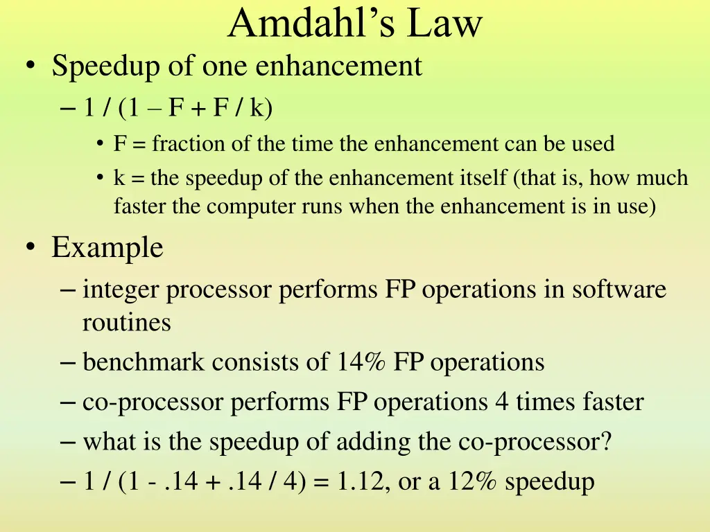 amdahl s law