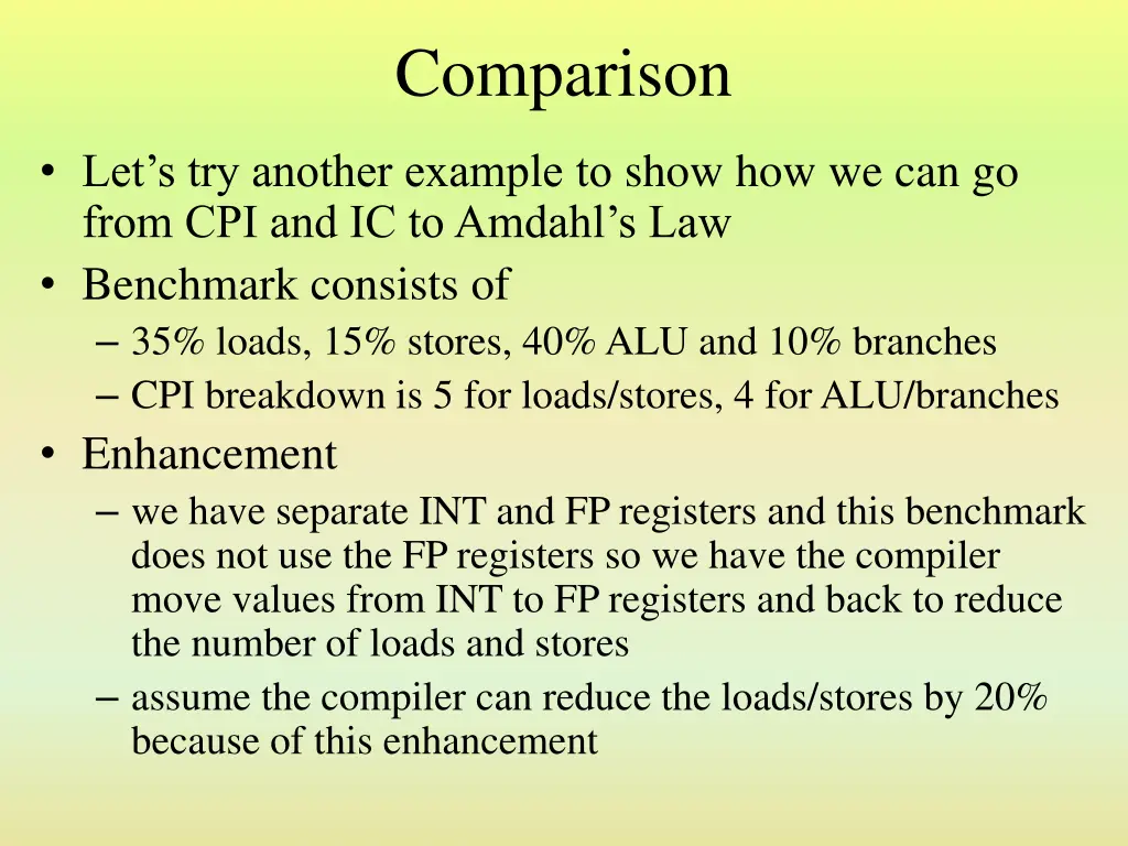 comparison