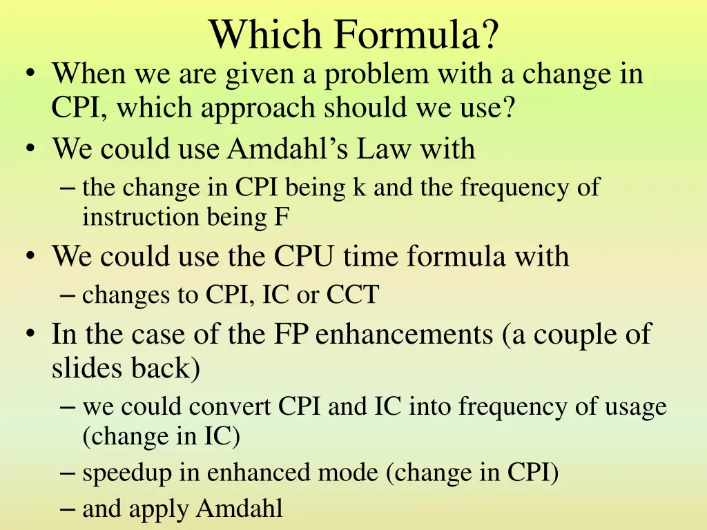 which formula