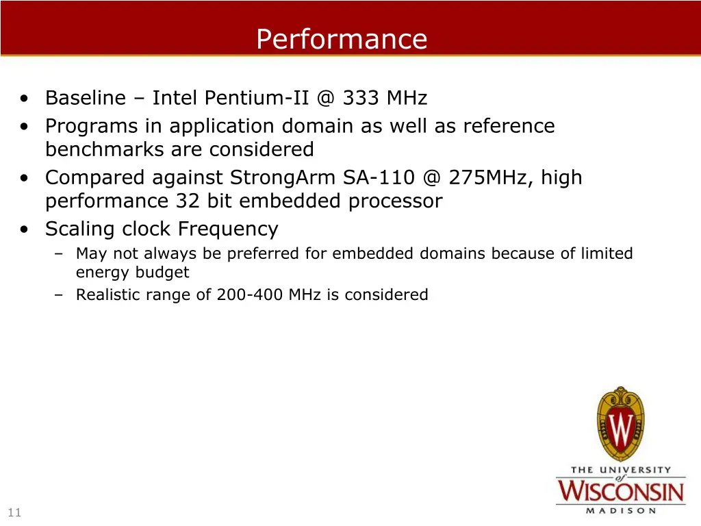 performance