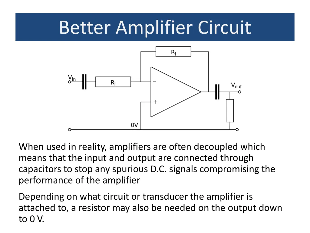 better amplifier circuit
