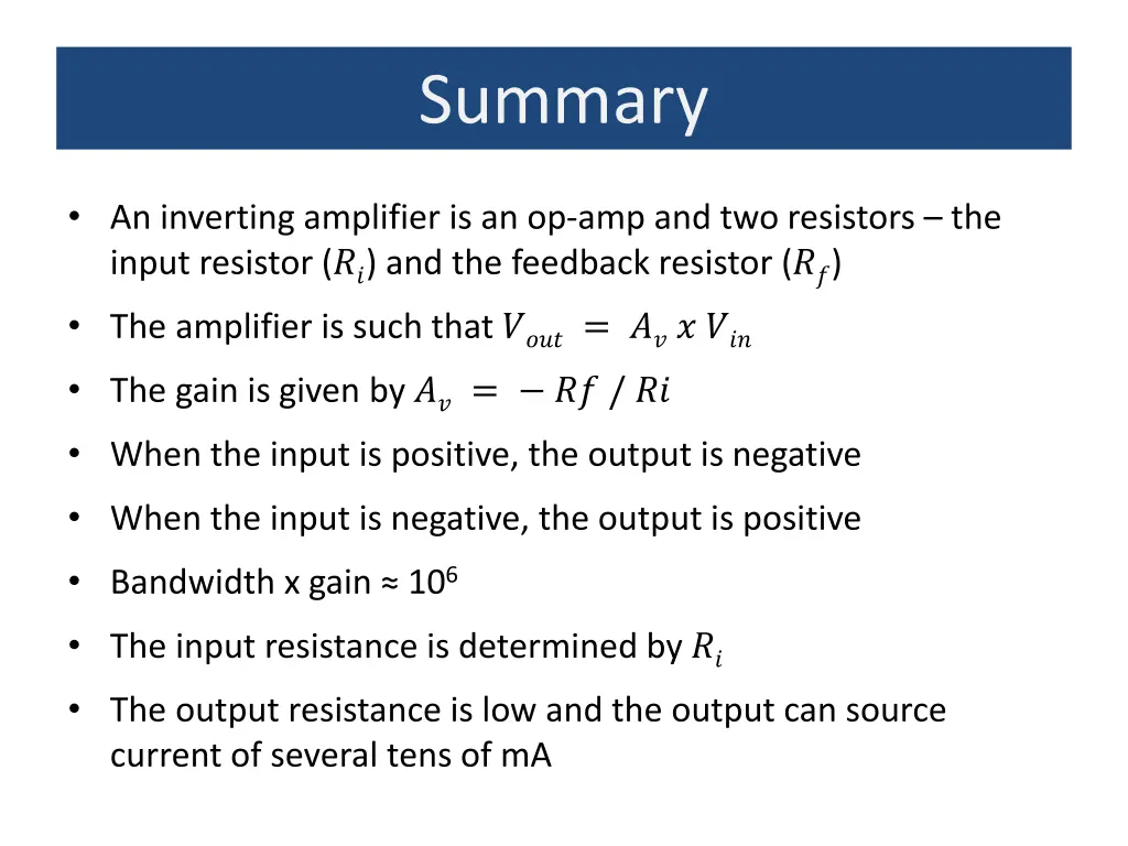 summary