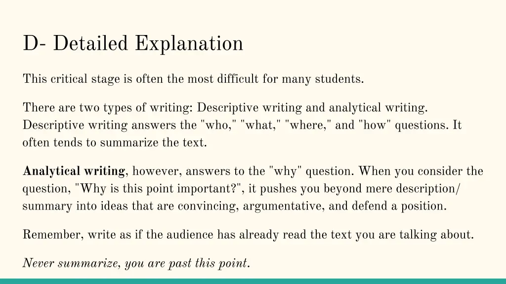 d detailed explanation 1