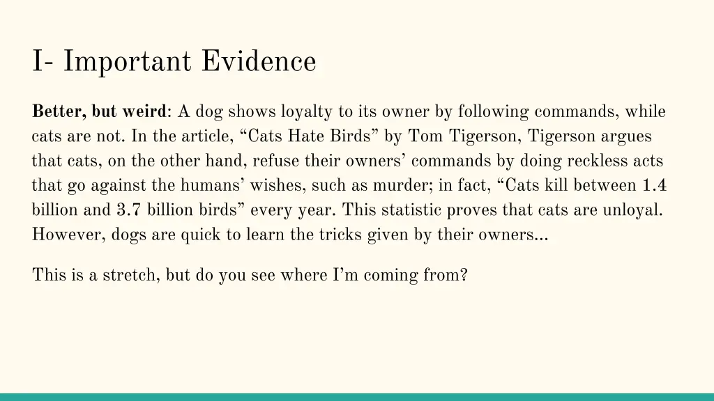 i important evidence 4