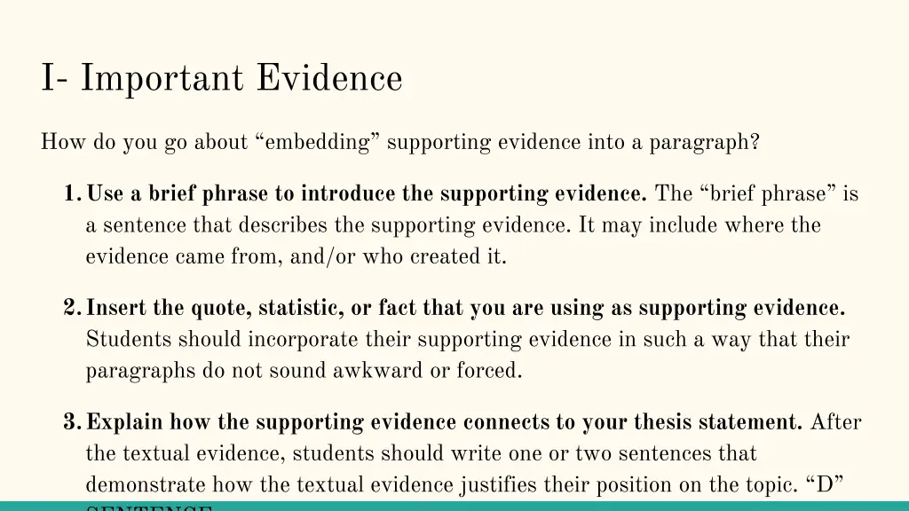 i important evidence 5