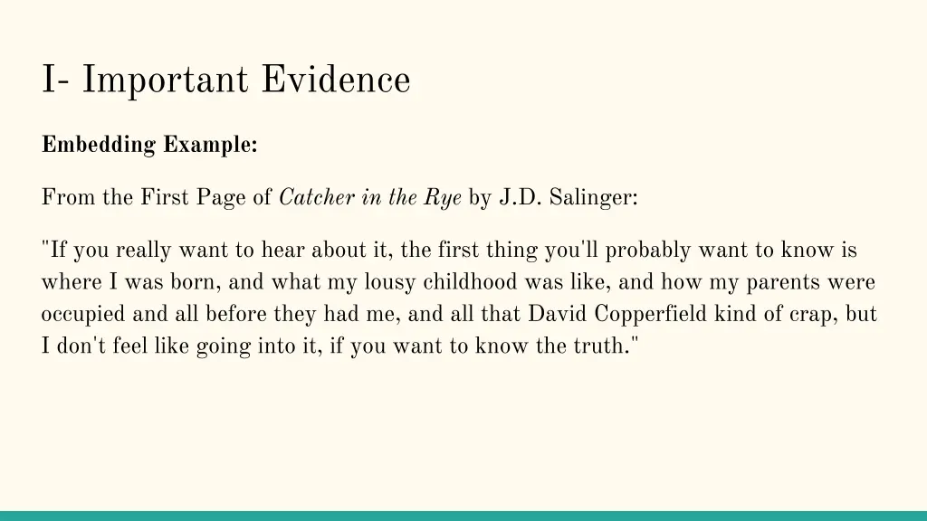 i important evidence 6