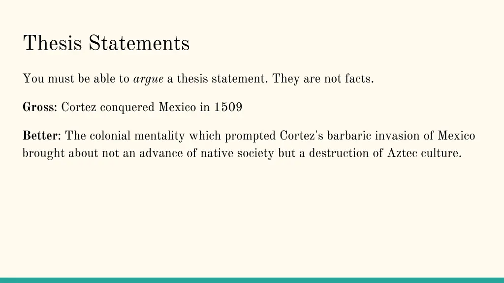 thesis statements 2
