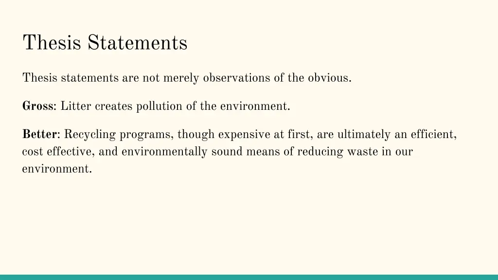 thesis statements 5