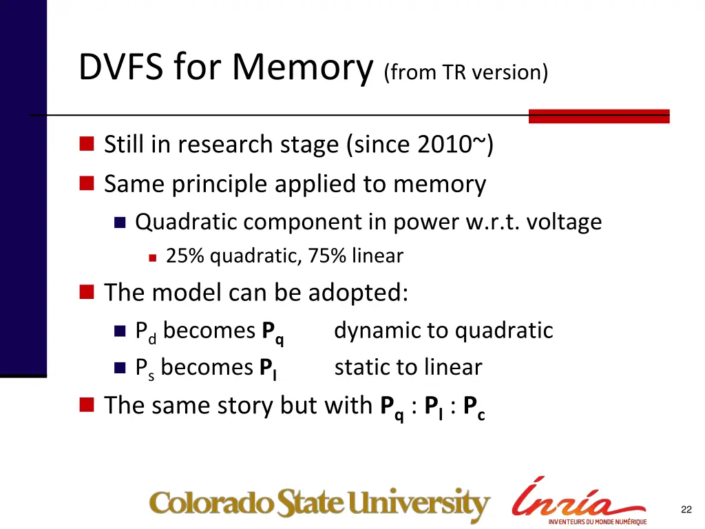 dvfs for memory from tr version