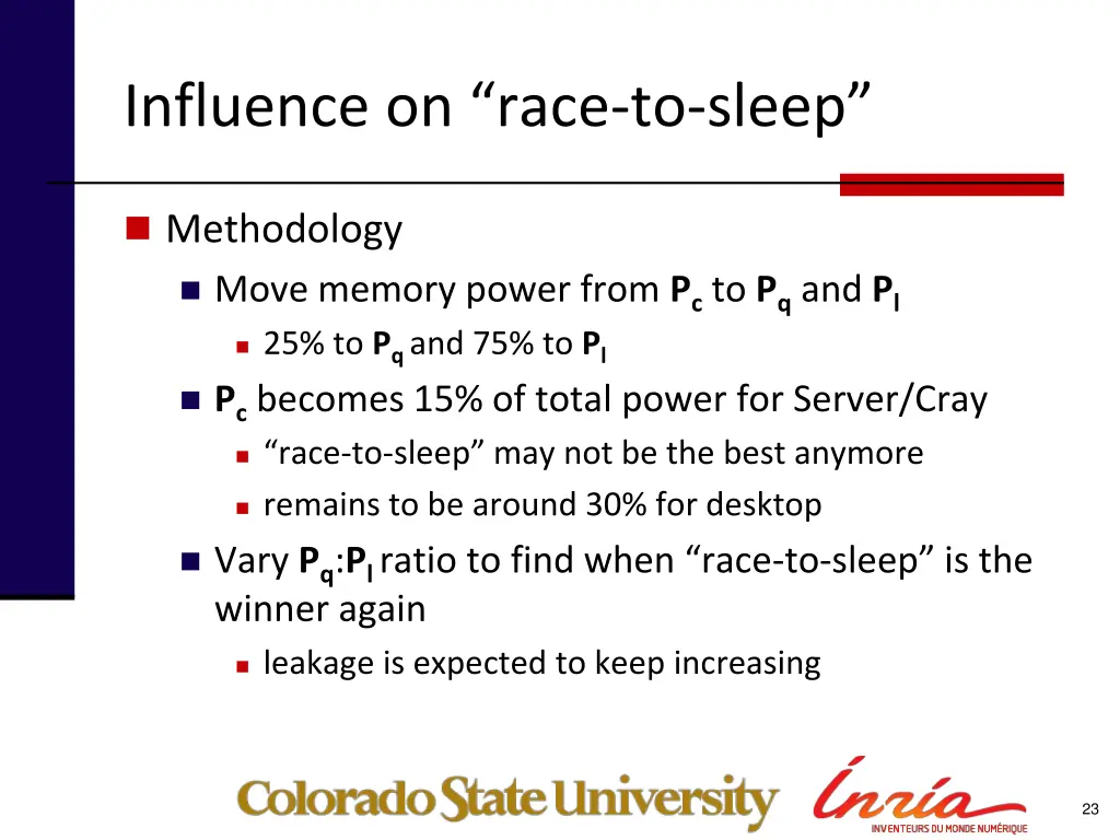 influence on race to sleep