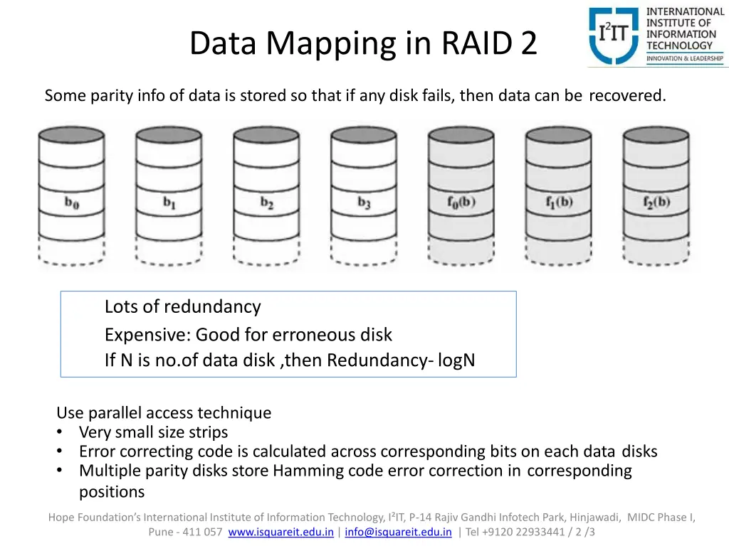 data mapping in raid2