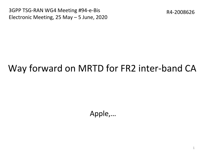3gpp tsg ran wg4 meeting 94 e bis electronic