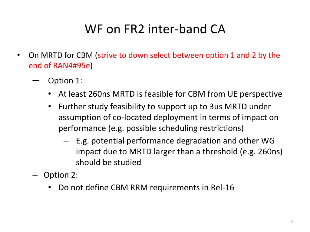 wf on fr2 inter band ca