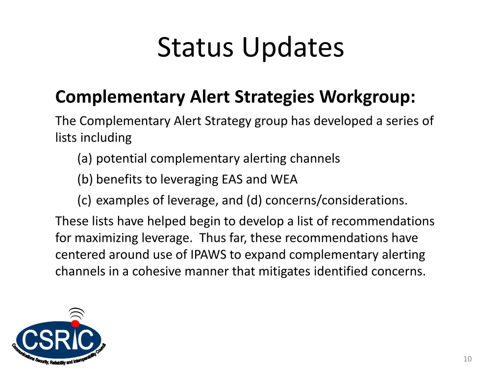 status updates 2