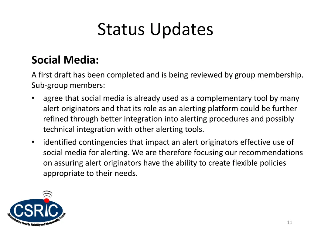 status updates 3