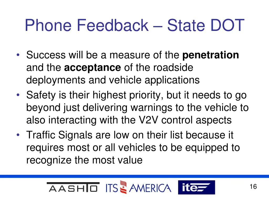 phone feedback state dot