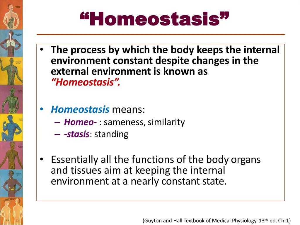 homeostasis homeostasis