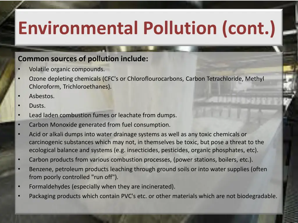 environmental pollution cont
