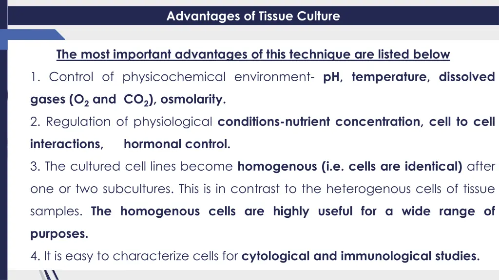 advantages of tissue culture