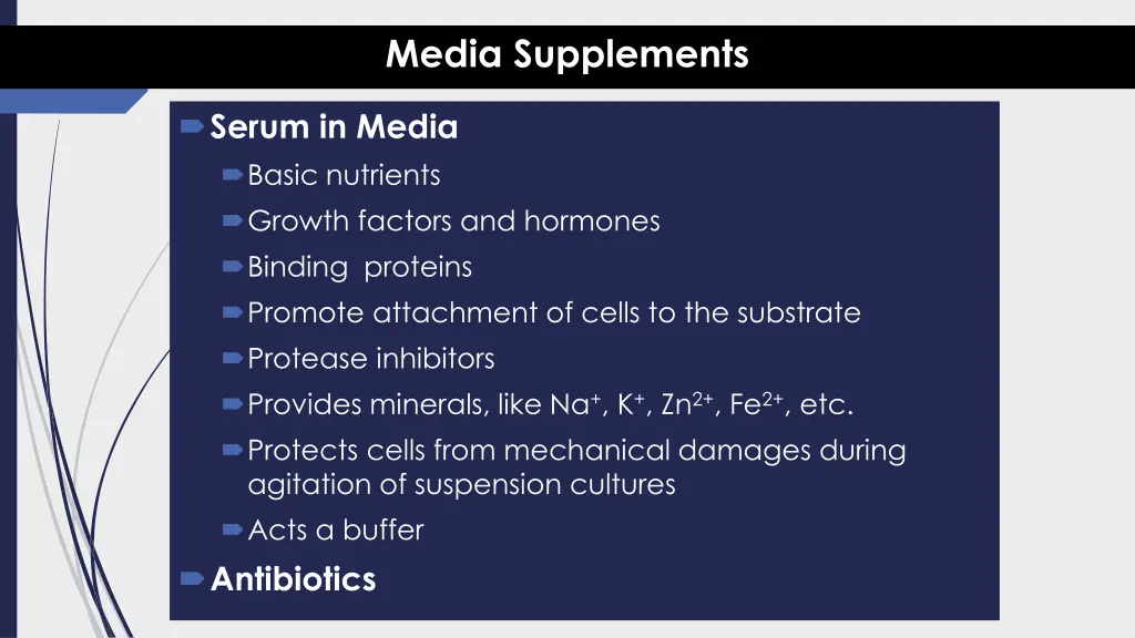 media supplements