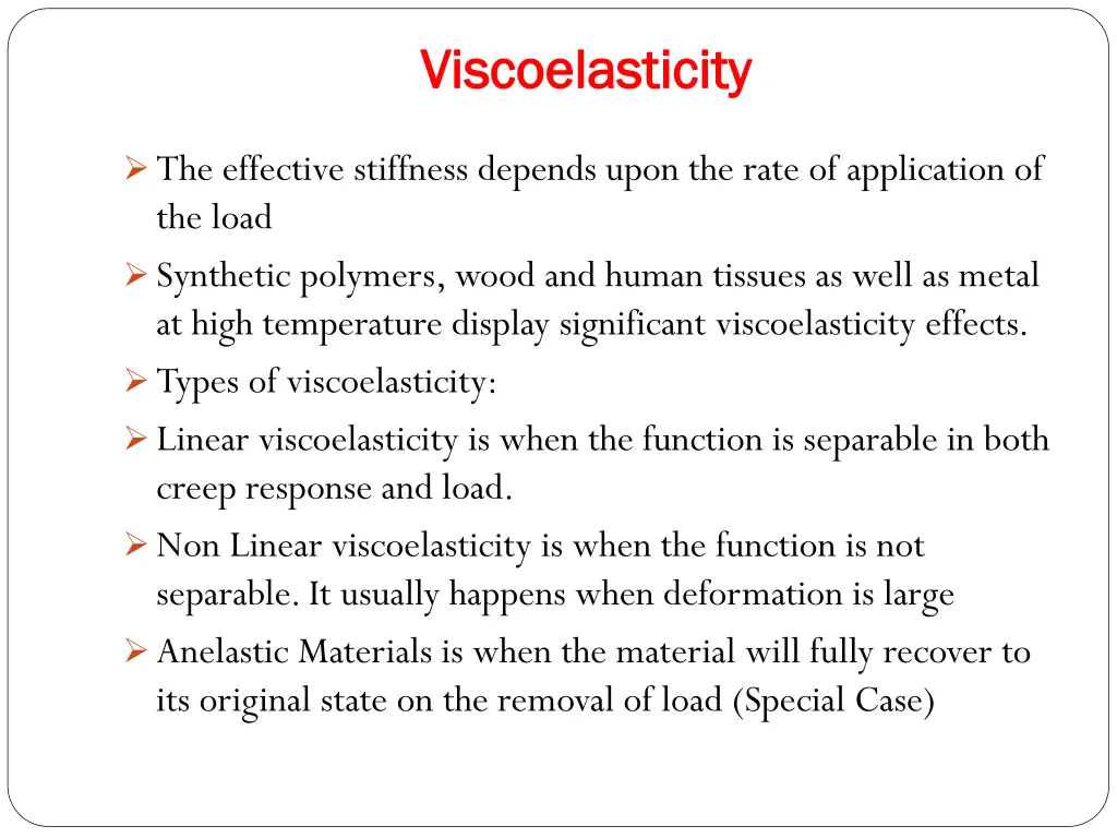 viscoelasticity viscoelasticity 1
