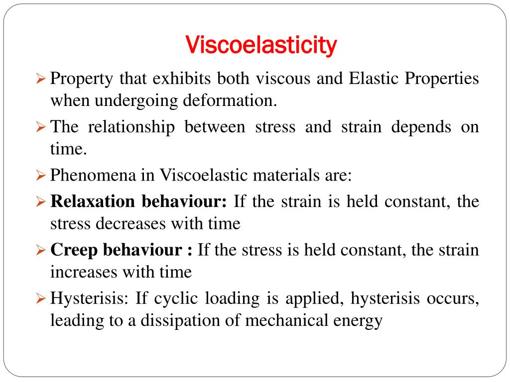 viscoelasticity viscoelasticity