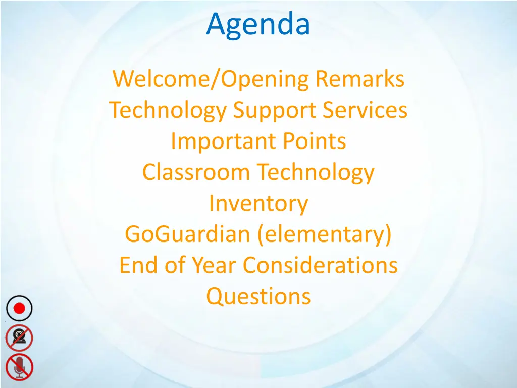agenda