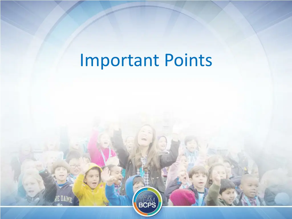important points