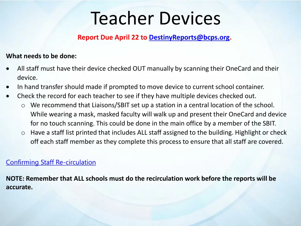 teacher devices