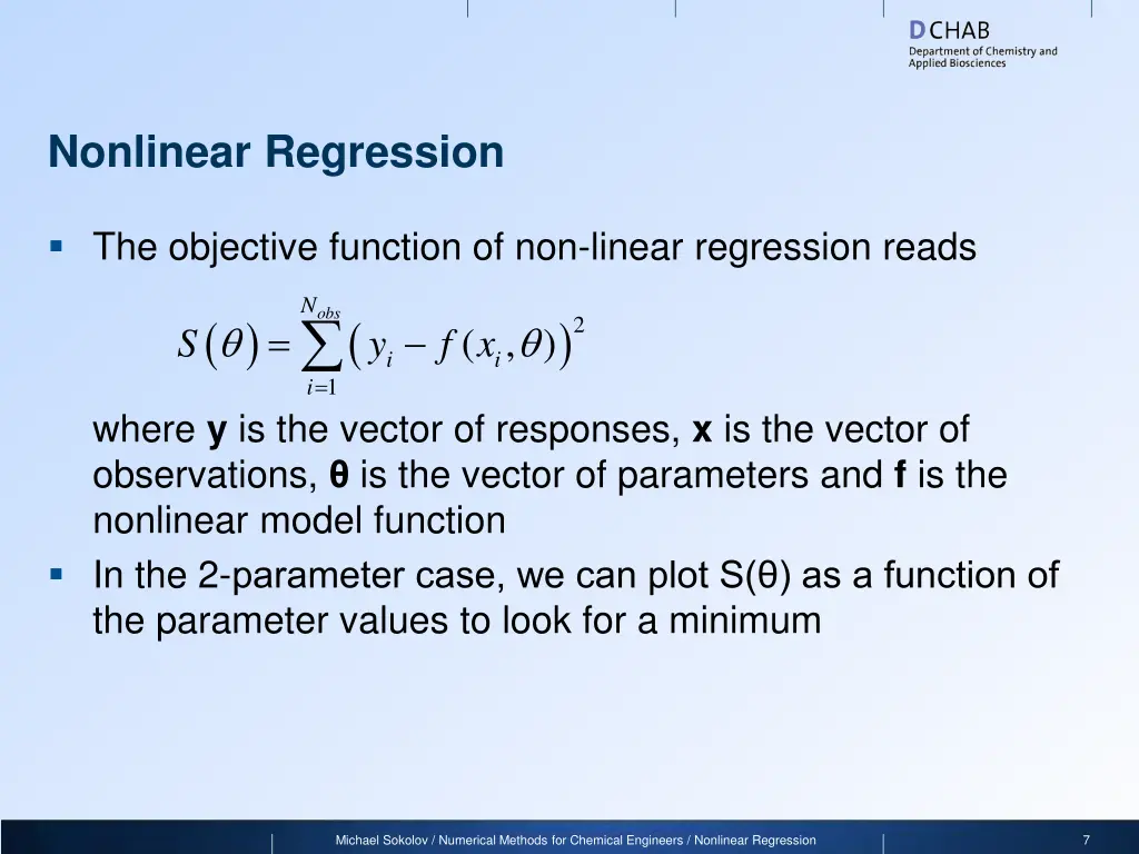 nonlinear regression 1