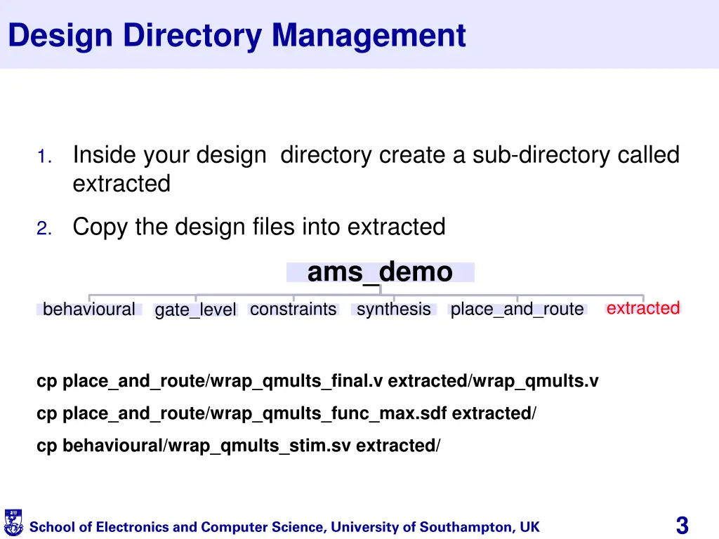 design directory management