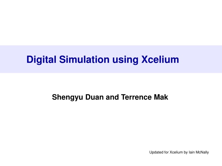digital simulation using xcelium