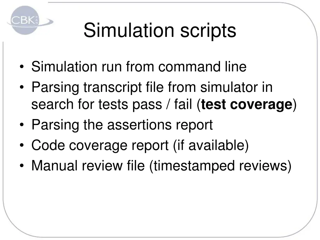 simulation scripts